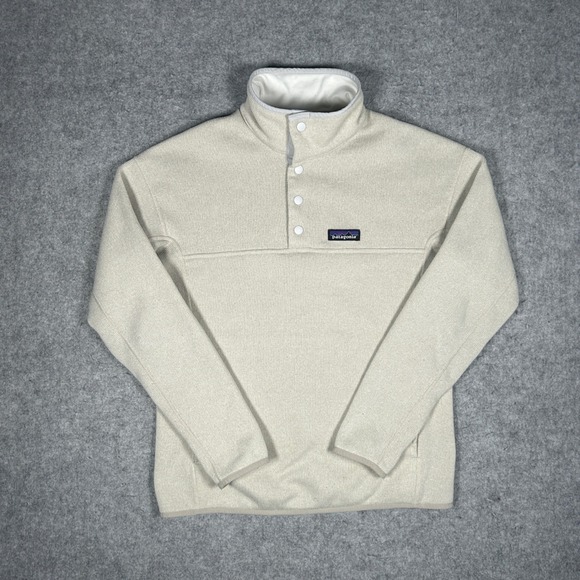 Patagonia Sweaters - Patagonia Better Sweater Pullover Womens Small Beige Fleece Gorpcore